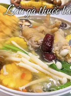 Hình ảnh lẩu gà thuốc bắc 