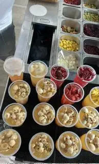 Hình ảnh trà măng cụt chanh leo