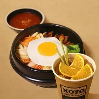 Hình ảnh [35% OFF] Combo Cơm trộn Bibimbap + Trà hoa quả