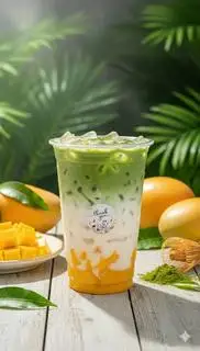 Hình ảnh Matcha latte xoài