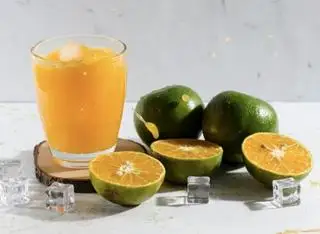 Hình ảnh cam ép nguyên chất 100%