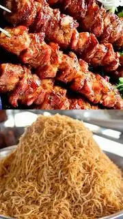 Hình ảnh Cơm Thịt Xiên Bì