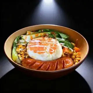 Hình ảnh Combo Mì Trộn Indomie Xúc Xích + Trà Tắc