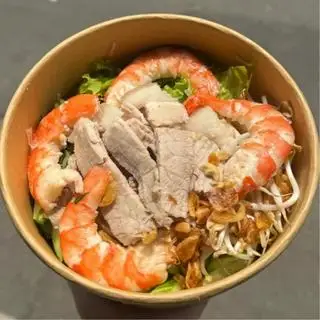 Bún nước tương tôm thịt - 66.000 ₫ tại Anh Ba - Gỏi Cuốn, Bún Nước Tương & Bún Mắm Nêm - Trần Văn Đang