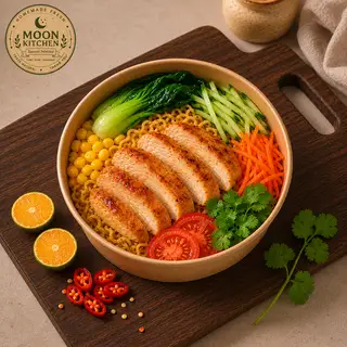 Hình ảnh Mì trộn ức gà