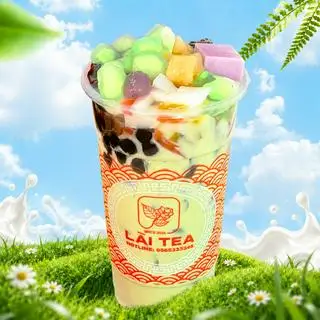 Hình ảnh Trà Sữa Thái Xanh Full Topping (L - 700ml)