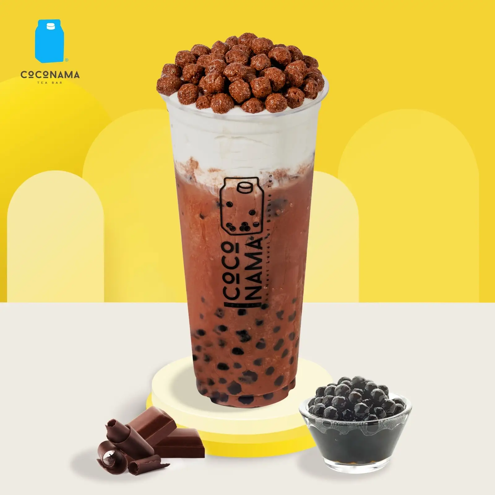 Hình ảnh Milo Kem Cheese Trân Châu Đường Đen