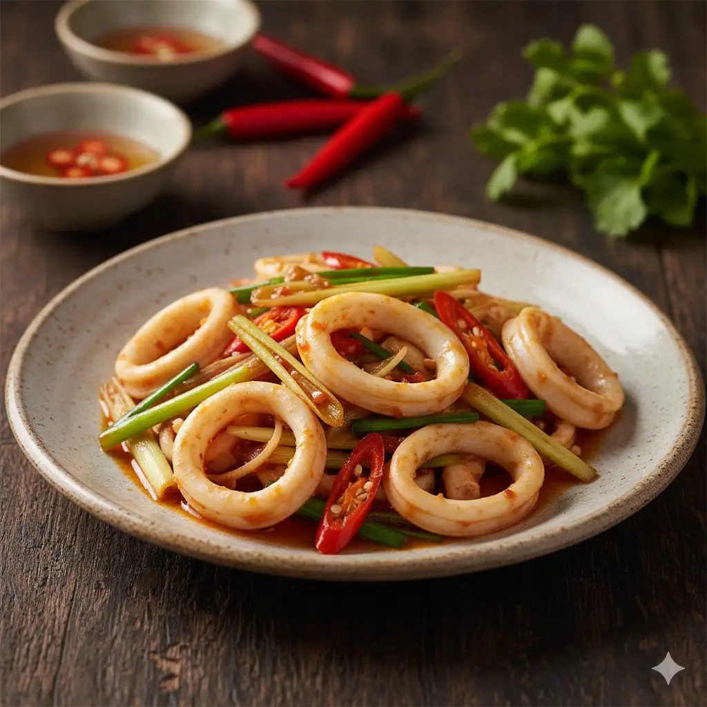 Mực xào chua ngọt - 139.000 ₫ tại MeLyFood - Nhà Hàng Cơm Niêu & Cua Singapore - Hàm Nghi