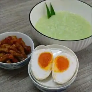 Hình ảnh Ba rọi kho tiêu - trứng vịt muối - cháo