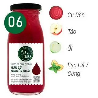 [NE06] Nước Ép Củ Dền - Táo - Ổi Hữu Cơ Nguyên Chất - 79.000 ₫ tại An Thảo Organic - Sầu Riêng Trái Cây, Sinh Tố Nước Ép & Sữa Hạt Dinh Dưỡng - Đường Số 4