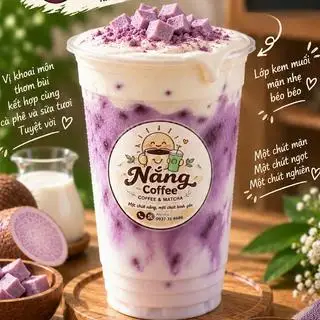 Hình ảnh Khoai môn latte kem muối ( sữa hạt oatside)