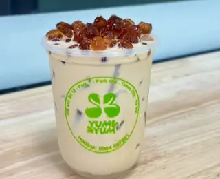 Hình ảnh Hồng trà sữa trân châu caramel