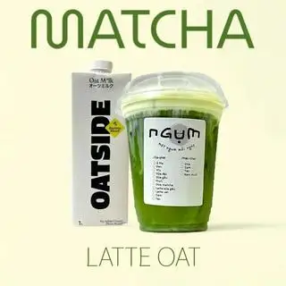 Matcha latte oat - 32.000 ₫ tại Ngụm - Cà Phê, Matcha & Bánh Bao - Nguyễn Xí