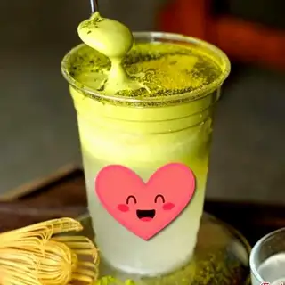 Hình ảnh Nước dừa kem Matcha size 500ml 