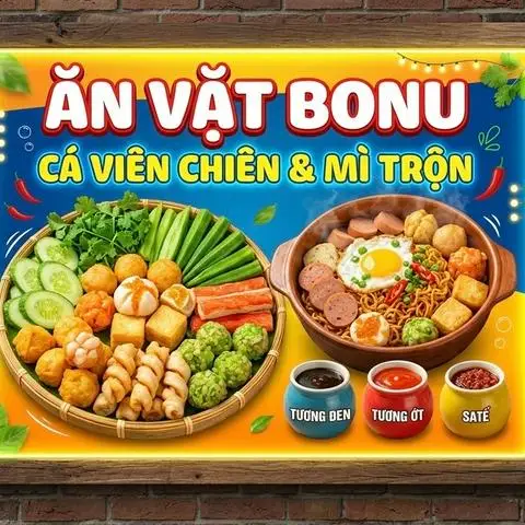 Ăn Vặt Bonu - Cá Viên Chiên & Mì Trộn - Dương Bá Trạc - Ăn vặt gần bạn