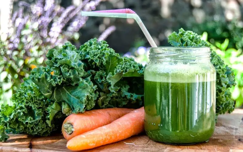 Hình ảnh Cải Kale - Táo - Carot