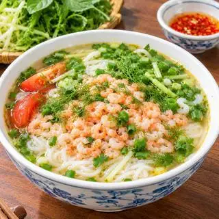 Hình ảnh Bún ( hoặc bánh đa) Tôm sắt Hạ Long