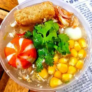 Hình ảnh Súp cua bánh bao trứng nhím