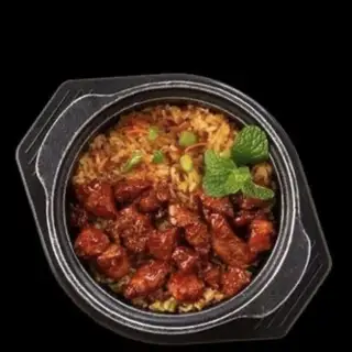 Hình ảnh Cơm rang giòn gà xá xíu