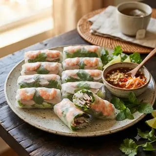 Hình ảnh Combo 10 Gỏi cuốn tôm thịt