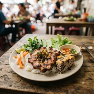 Hình ảnh Cơm sườn chả