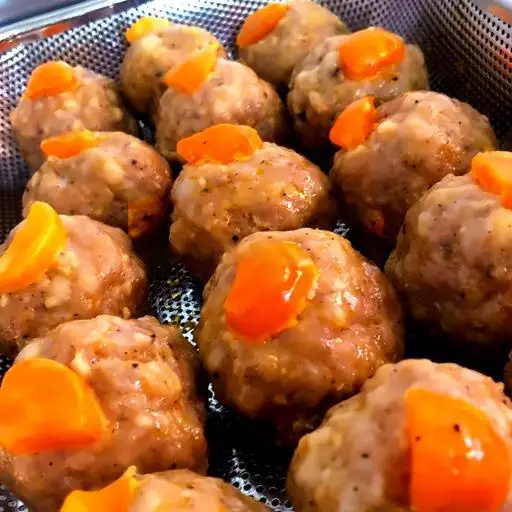 Hình ảnh Hambuger xíu mại trứng muối