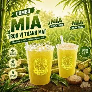 Combo 2 món - nước mía trân châu - nước mía truyền thống - 58.000 ₫ tại Nước Mía Dừa Trân Châu Gia Hưng - Vườn Chuối 