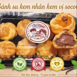 Hình ảnh Bánh su kem nhân kem socola ( ít ngọt ) / Chocolate choux pastry ( less sweet )