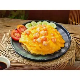 Hình ảnh Cơm chiên tôm phủ trứng