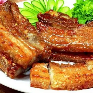 Cơm ba rọi mắm giòn - 65.000 ₫ tại Cơm Gà Ghiền - Huỳnh Tấn Phát