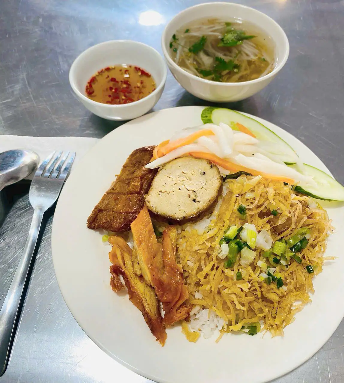 Cơm tấm chay - 37.000 ₫ tại Cơm Tấm Chay & Bún Huế & Phở Chay Minh Thiện - Quốc Lộ 13