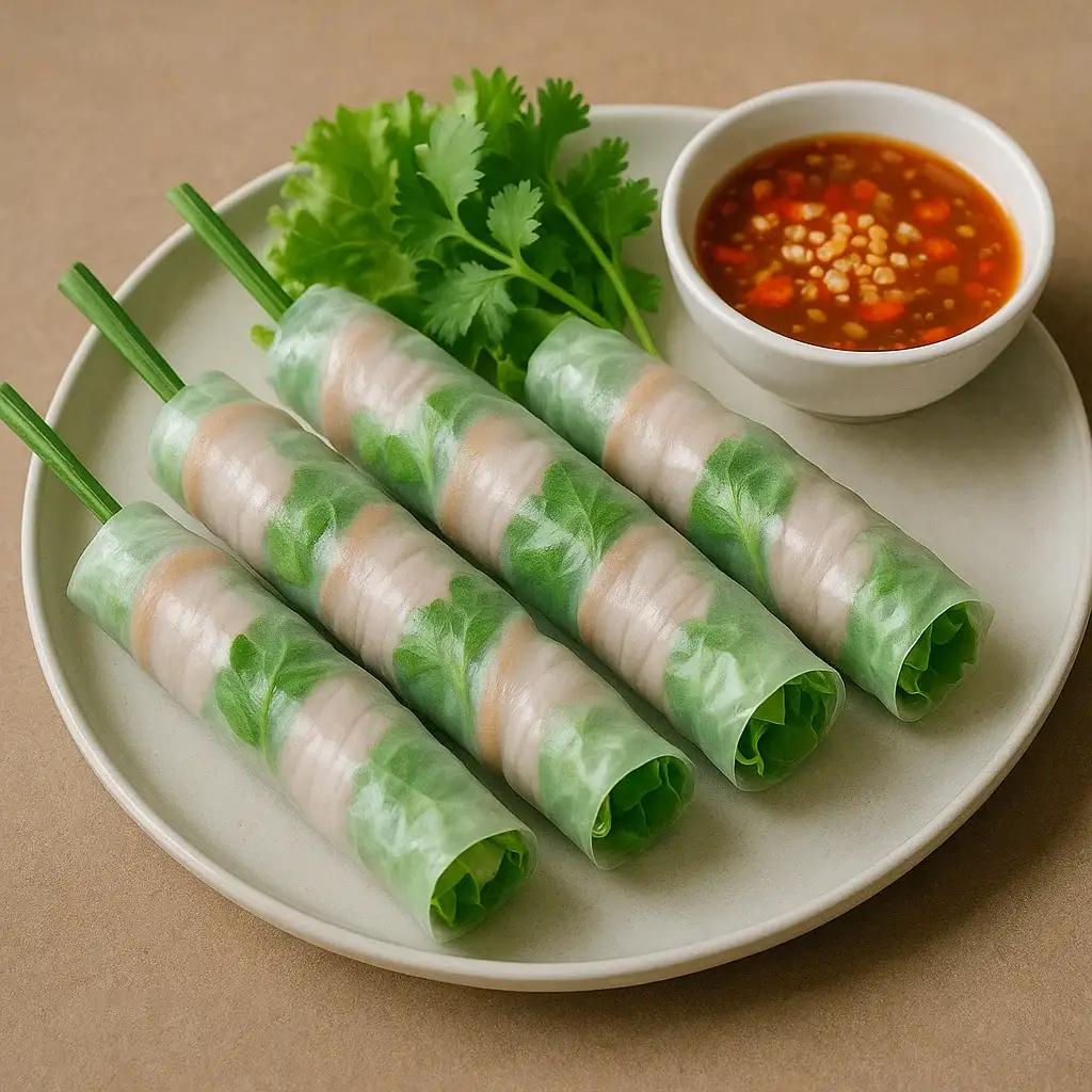 Gỏi cuốn thịt - 10.000 ₫ tại Bà Năm - Gỏi Cuốn & Bún Mắm Nêm - Dương Bá Trạc