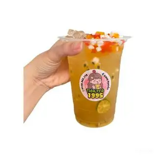 Hình ảnh Trà chanh dây toping thạch ,trân châu 
