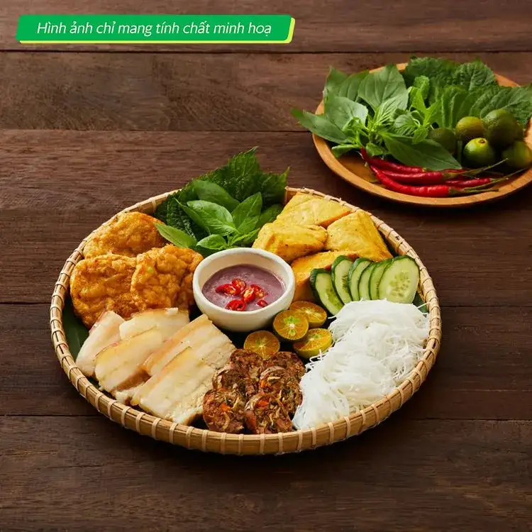 Bún đậu chả cốm - 56.000 ₫ tại Bún Đậu Mắm Tôm Mẹ Tôi - Đường Số 3