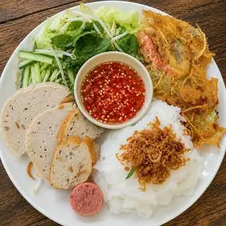 Bánh ướt full topping - 45.000 ₫ tại Bánh Ướt & Bánh Cuốn Chiên Tôm - Kênh Tân Hoá