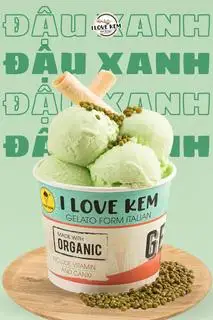 Kem Đậu Xanh Nước Dừa  - 45.000 ₫ tại I Love Kem - Lê Hồng Phong