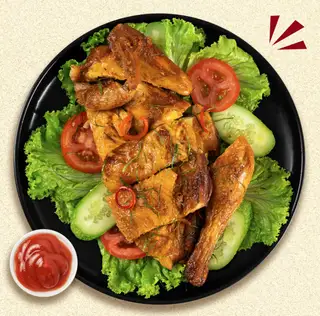 Gà Nướng Lá Chanh Tươi Xốt Thái - Nửa con - 179.000 ₫ tại Gà Nướng Ò Ó O - Gà Nướng Nhiều Vị - Nguyễn Văn Nguyễn