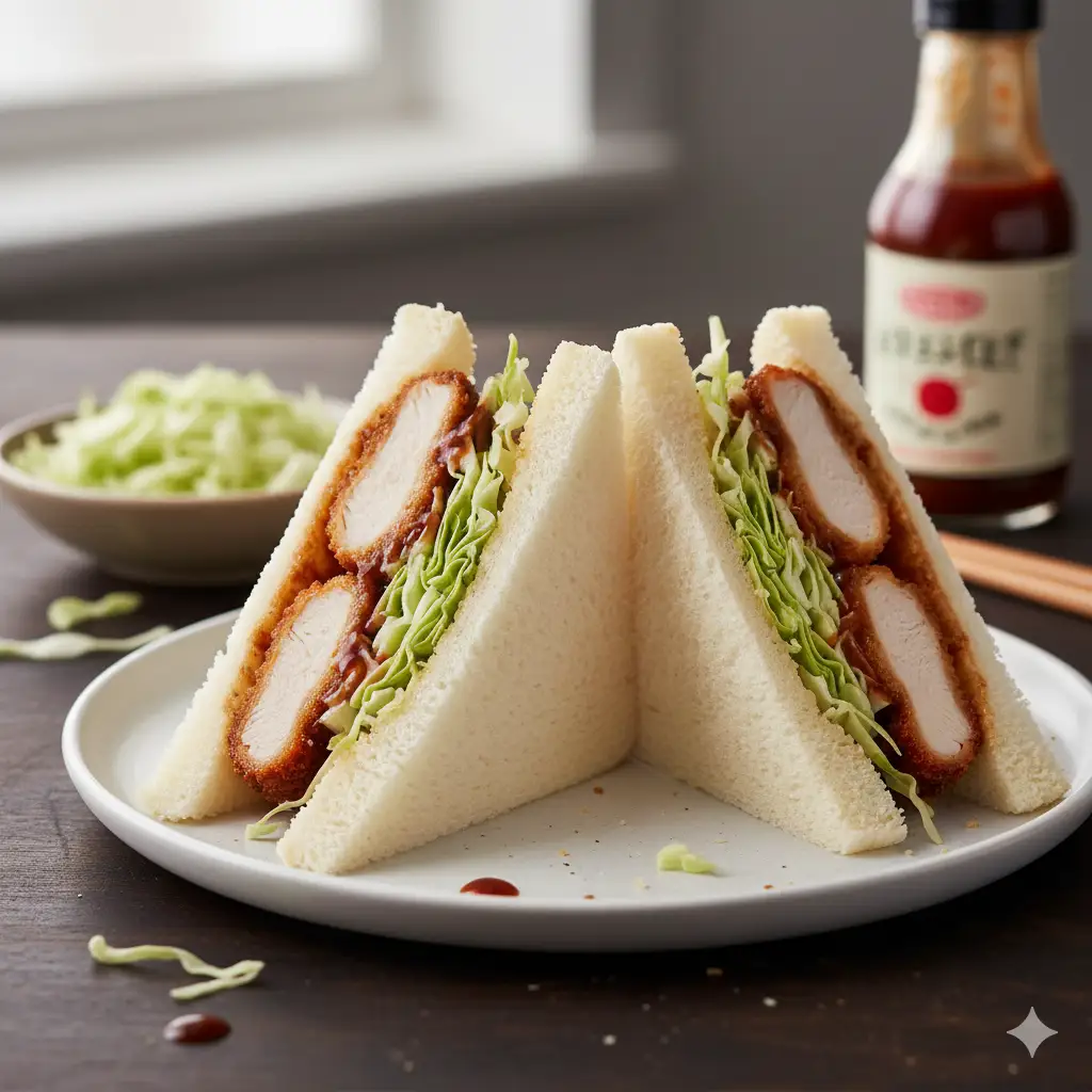 Hình ảnh Sandwich gà chiên