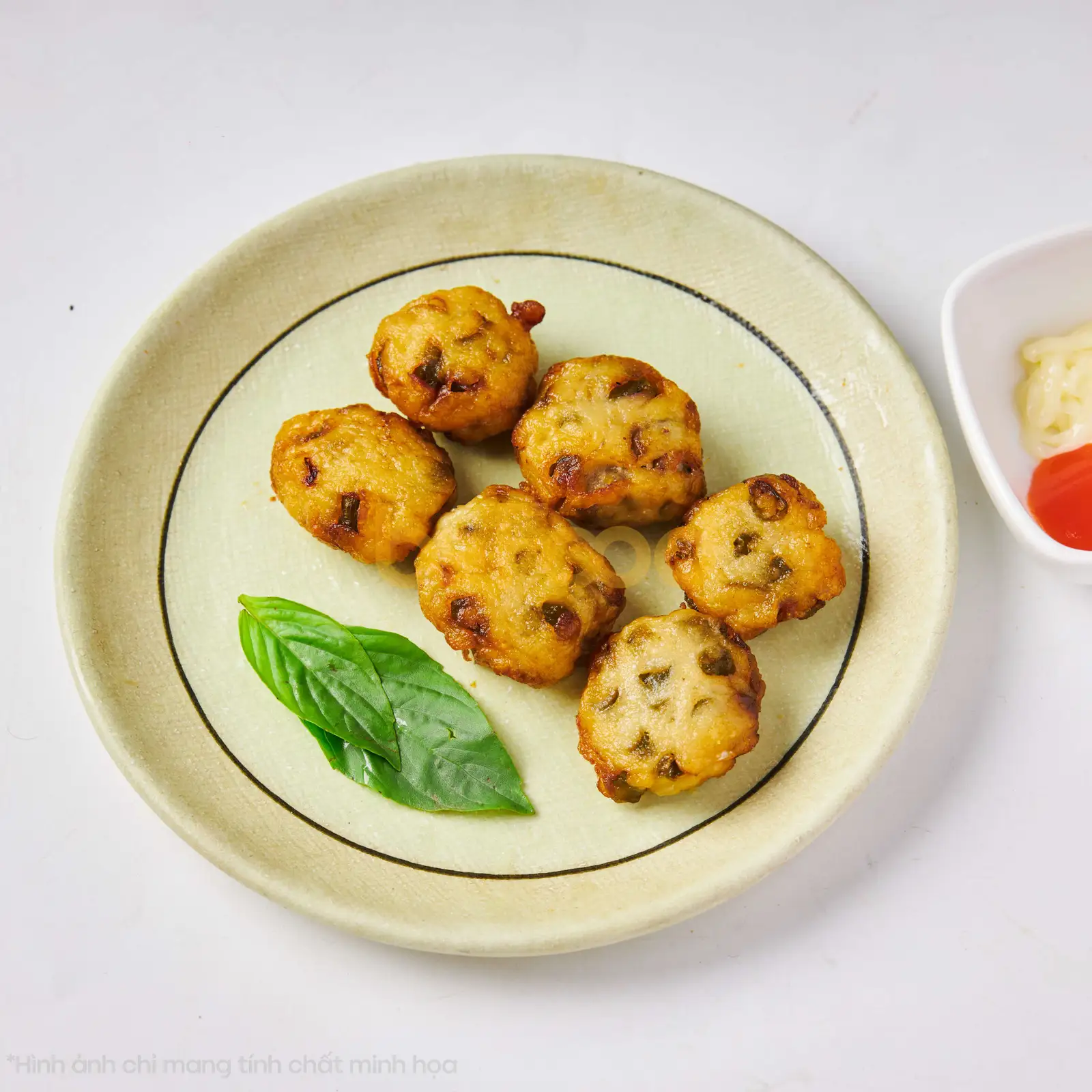 Chả cá đậu đũa - 3 viên - 12.000 ₫ tại Cậu Cả - Cá Viên Chiên, Mì Trộn & Dimsum - Hà Bá Tường