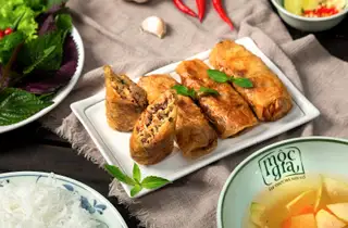 Bún Nem Rán - Chả Giò - 65.000 ₫ tại Mộc Gia - Bún Đậu, Bún Riêu & Bún Chả Hà Nội - Nguyễn Đình Chiểu