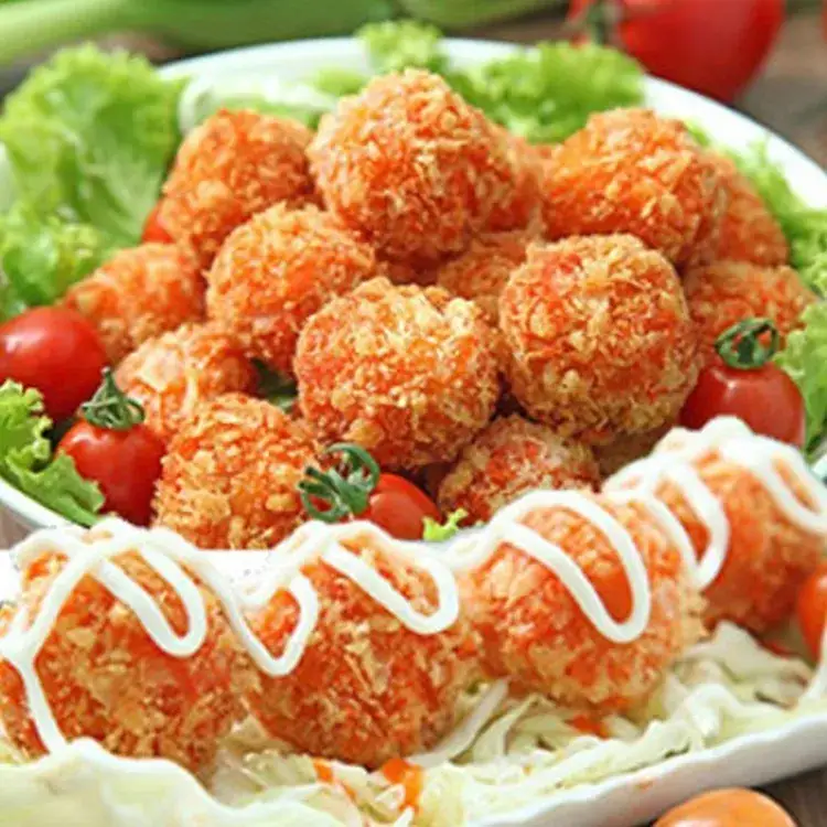 Hải sản tẩm bột sốt mayonnaise - 17.000 ₫ tại Cá Viên Chiên Út Hà - Trần Văn Đang