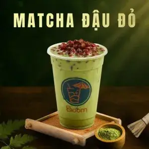 Matcha đậu đỏ - 60.000 ₫ tại Chóp Chép - Bánh Tráng Trộn Tóp Mỡ Lòng Đào - Lê Lai