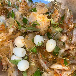 Bánh tráng sa tế mỡ hành tỏi trứng cút - 32.000 ₫ tại Bánh Tráng Phơi Sương Hy Hy Food - Phan Đình Phùng