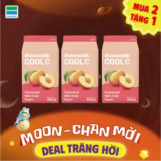 Mua 2 Tặng 1 Sữa Chua Lên Men Đào Cool C 450ML - 36.000 ₫ tại FamilyMart - Sài Gòn Sky Garden