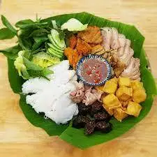 Hình ảnh Bún đậu chả cốm - thịt luộc
