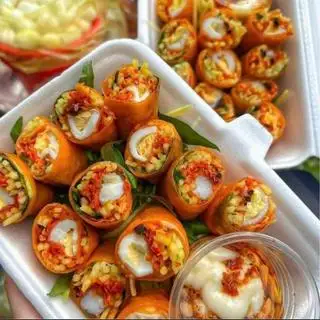 Hình ảnh Bánh tráng cuốn chay
