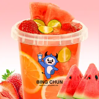 Hình ảnh Trà dưa hấu dâu 1000ml