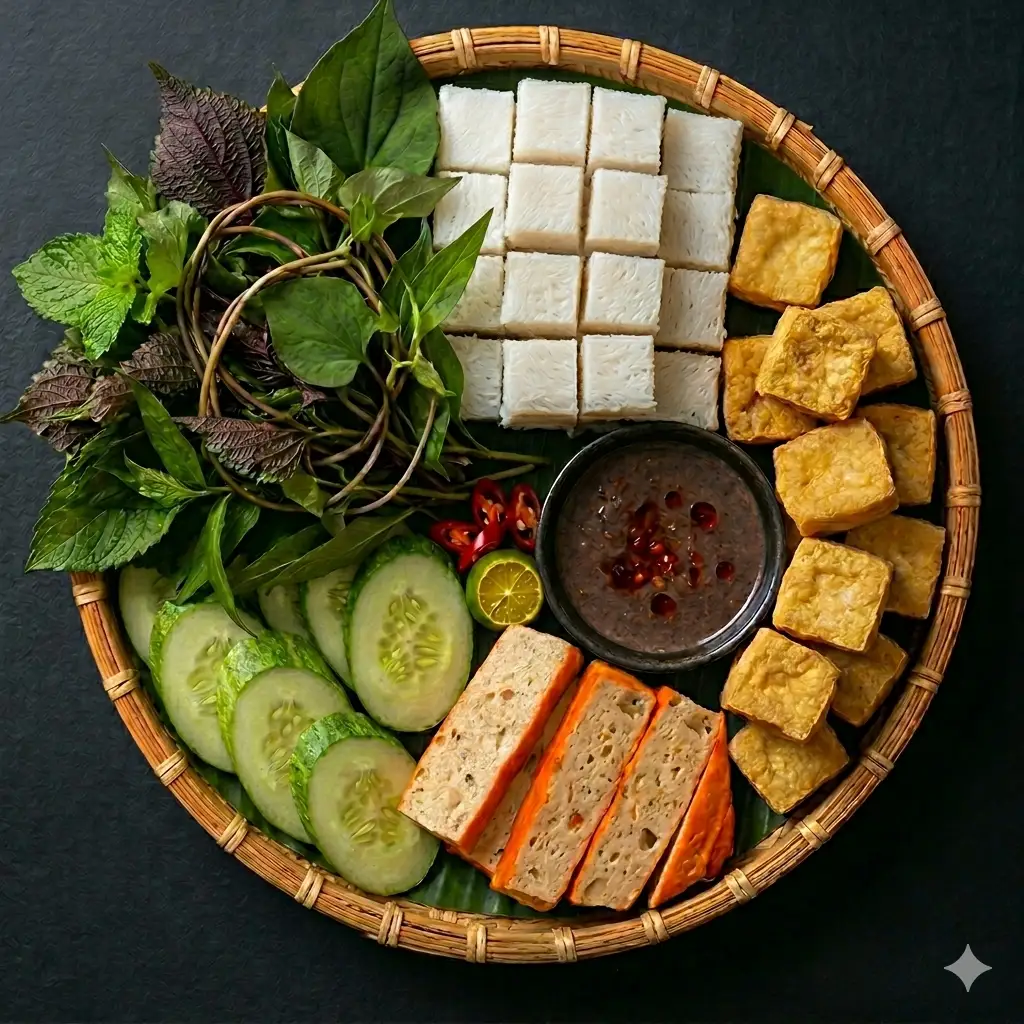 Bún đậu Bá Kiến chả cốm - chả cua - 119.000 ₫ tại Bún Đậu Cuốn Bá Kiến - Nguyễn Cư Trinh