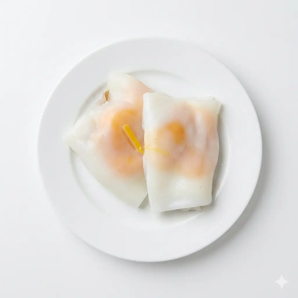 Hình ảnh Bánh cuốn trứng (không nhân) chả nướng