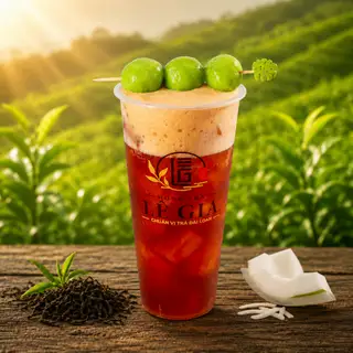 Hình ảnh Hồng trà mochi dừa non - size L